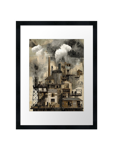 Industrial steampunk collage - steampunk,