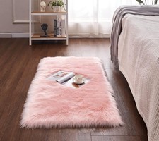 Soft Fluffy Area Rug Faux