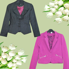 2 x NEXT H&M SIZE 6 GREY TWEED