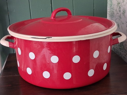 Huge red and white vintage - huge,