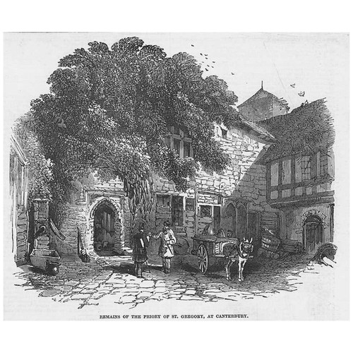 Canterbury ruins the priory - ruins,