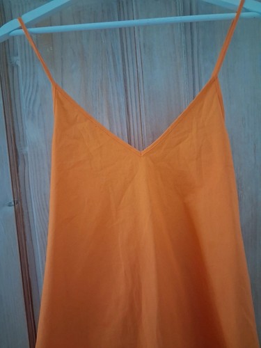 Collusion orange satin slip - orange,