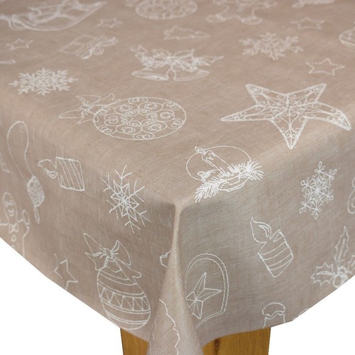 Festive taupe linen - festive, pvc