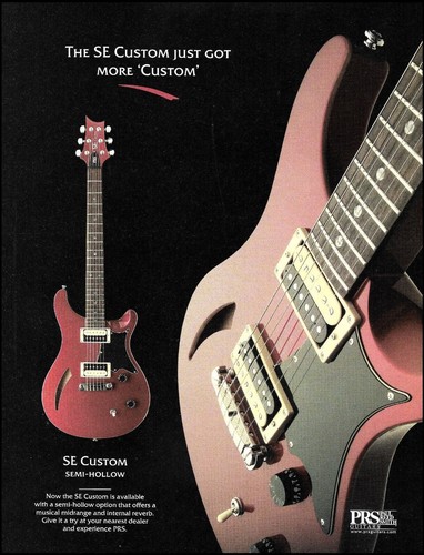 2007 prs custom semi hollow - se, semi-hollow