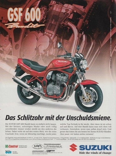 1997 suzuki gsf 600 - suzuki,