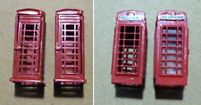 4 Red Telephone Boxes Period