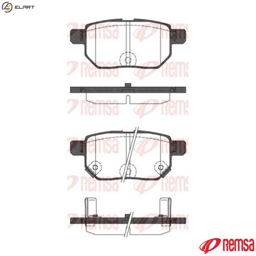 Brake pad set disc - pad,