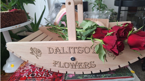 Wooden garden flower - flower, veg