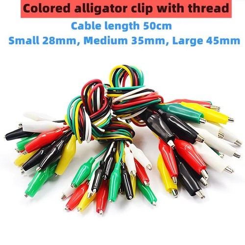 Insulated crocodile clips - 10, x