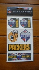 NFL London Games 2022 Green Bay Packers Face Cals stickers, repositionable