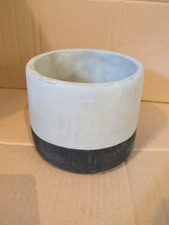 Sass & Belle Black Dip Cement Planter Flower Plant Pot - Marks Scuffs SD2.2.1.5