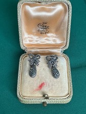 VINTAGE Silver Marcasite Screw