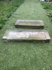 Two Reclaimed Exterior York Stone Window Sills 