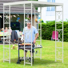 Metal bbq garden - metal, grill