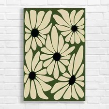 Minimalist Daisy Flower Canvas