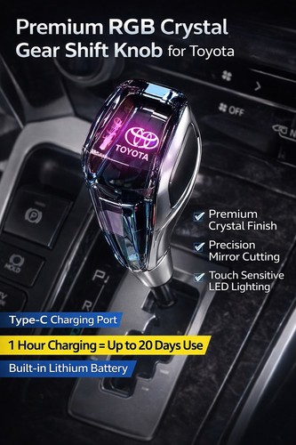 Led crystal gear shift - crystal,