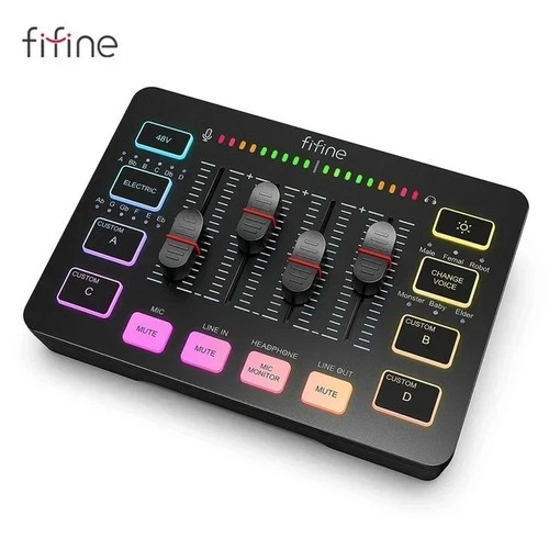 Fifine gaming audio mixer - audio, with