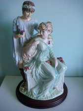 L/E WEDGWOOD DOUBLE FIGURINE-ADORATION-CLASSICAL COLLECTION-MADE IN ENGLAND