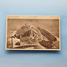 Holyhead Anglesey Postcard C1935 Wales Lighthouse South Stack & Keepers Cottage