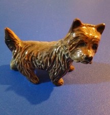 Vintage Brown Scottish Terrier ceramic 4.5" Wide 3" Tall