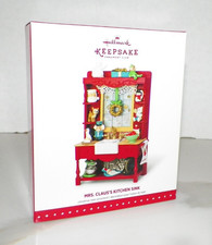 HALLMARK KEEPSAKE ORNAMENT MEMBER EXCLUSIVE MRS CLAUS'S KITCHEN SINK NIB 2015