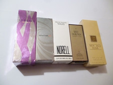 Lot x 5 Collectable Empty Perfume Bottles With Box: Clinique, Versace, Norell