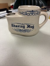 shaving mug vintage 6x3x4