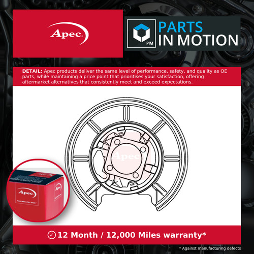 Brake disc splash - brake, panel