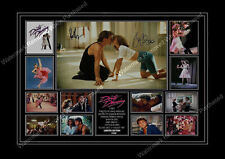 PATRICK SWAYZE & JENNIFER GREY DIRTY DANCING 1987 SIGNED A4 PHOTO PRINT