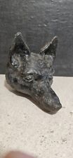 Vintage Cast Iron Fox Head Wall Hanging Foxes Head Door Stop 3.4kg
