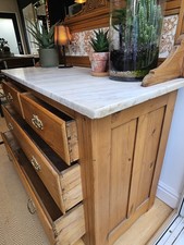 ☆ Gorgeous Antique  Marble Wash Stand Chest Of Drawers - Delivery Available ☆