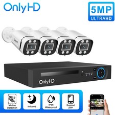 OnlyHD 3K CCTV Security 5MP 8CH DVR Camera System Night Vision Home Outdoor