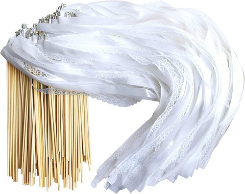 100pcs lace ribbon wands - lace,