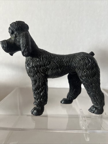 Vtg 1974 black rubber poodle - 1974,