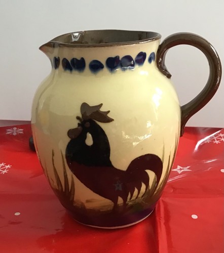 Honiton mottoware milk jug - milk,