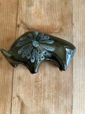 Vintage Lotus Pottery Bull