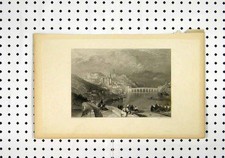 Original Old Antique Print