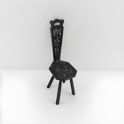 Antique carved wood - wood, spinning