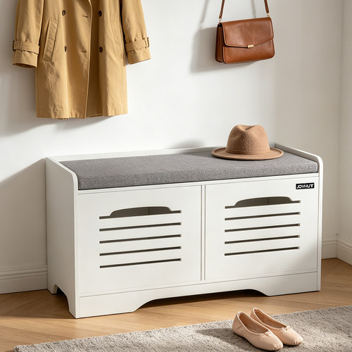 Door shoe storage bench - 2-door,