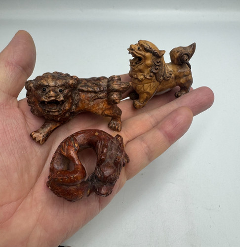 Vintage hand carved wood