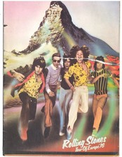 ROLLING STONES 1976 TOUR OF EUROPE PHOTO PROGRAMME (DAMAGED COVER)
