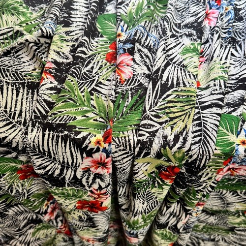 Tropical floral leaf print - floral,