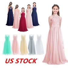 Kid Girl Halter Lace Chiffon