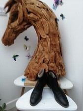 John Lewis Leather Ankle Boots UK 6 EU 39 Womens Brogue Pull On Fabulous 