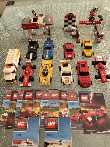 Lego vintage shell ferrari car - lego,