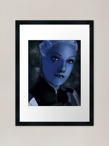 Liara soni framed art print - t'soni,