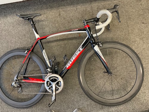 Carbon fibre race bike - race,