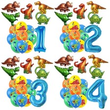 Dinosaur birthday balloons
