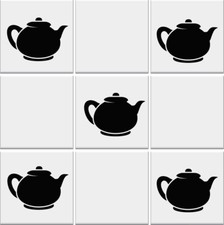 Kitchen tile stickers teapot - tile,
