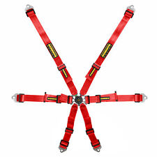 Schroth Flexi 2x2 6 Point Race/Racing Harness - In Red - FIA 8853-2016 Approved